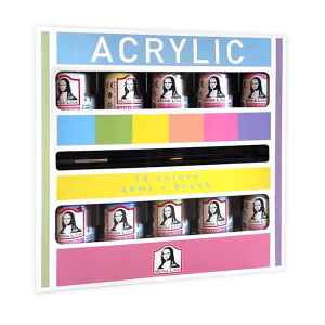 Mona Lisa Akrilik Boya Seti 10 Pastel Renk 40 Ml