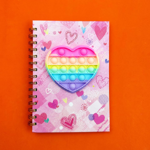 Popitli Defter, Popitli Defter, Pop-it Çizgili, Kalp Desen