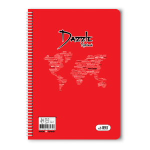 120 Yaprak Çizgili A4 Plastik Kapak Spiralli Defter
