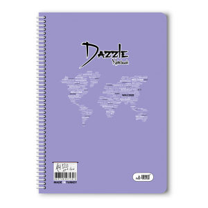 120 Yaprak Çizgili A4 Plastik Kapak Spiralli Defter