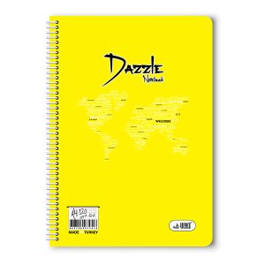 120 Yaprak Çizgili A4 Plastik Kapak Spiralli Defter