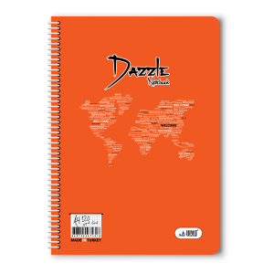120 Yaprak Çizgili A4 Plastik Kapak Spiralli Defter
