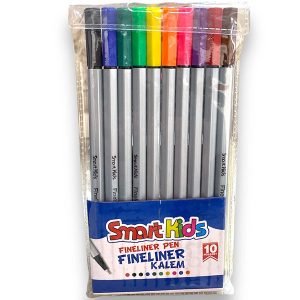 Smart Kids Fineliner Kalem 10 Renk PVC Paket