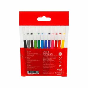 Faber Castell Keçeli Kalem 12 Renk (Yıkanabilir)