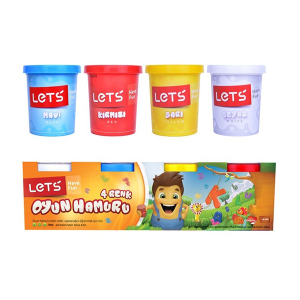Lets 4 Renk Oyun Hamuru 460 Gr (L8440)