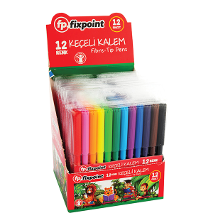Fixpoint Keçeli Kalem 12 Renk P-2043