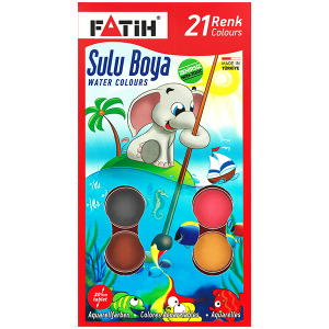 Fatih Jumbo 21 Renk Sulu Boya Seti K-21