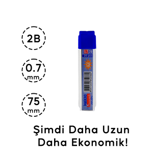 Mikro 2B 75mm Ekonomik Min 0.7mm Kurşun Kalem Ucu