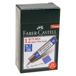 Faber-Castell Super Fine Lead Kalem Ucu 0.7mm (2B) 12'li Paket