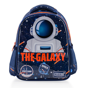 Muggle 2 Bölmeli Galaxy Siyah Okul Sırt Çantası (MU-0839)