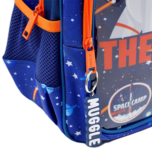 Muggle 2 Bölmeli Galaxy Siyah Okul Sırt Çantası (MU-0839)