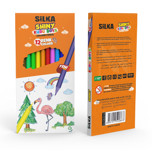 Silka Jumbo Üçgen Kuru Boya 12 Renk