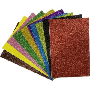 Eva Simli Yapışkanlı Eva Renkli 10 Renk 20x30 Cm 2mm A4 Boy El Sanatları Yapışkanları
