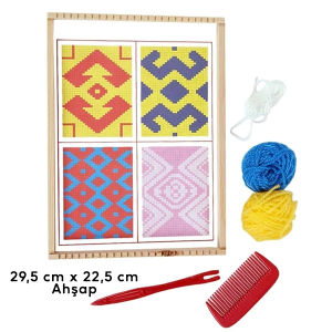 Halı Dokuma Tezgahı ve Seti - Ahşap Halı Dokuma Projesi