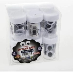 15 Mm Siyah Oynar Göz 1 Pkt ( 12 Adet )