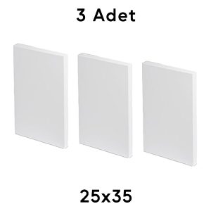 25x35 Tuval Arkadan Zımbalı 3 Adet