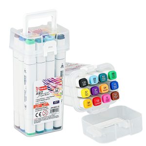 Çift Taraflı Marker Kalem Seti 12'li | Mikro Art Marker