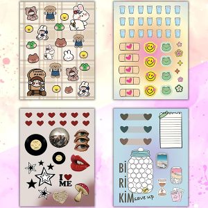Vintage My DIY Sticker Book - 24x17 cm 16 Sayfa Özel Tasarım Sticker Defteri (Bam-1212)
