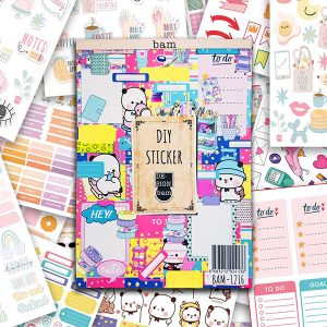 Girl Power My DIY Sticker Book - 24x17 cm 16 Sayfa Özel Tasarım Sticker Defteri (Bam-1216)