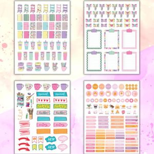 Girl Power My DIY Sticker Book - 24x17 cm 16 Sayfa Özel Tasarım Sticker Defteri (Bam-1216)