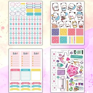 Girl Power My DIY Sticker Book - 24x17 cm 16 Sayfa Özel Tasarım Sticker Defteri (Bam-1216)