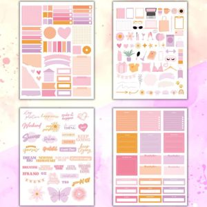 Girl Power My DIY Sticker Book - 24x17 cm 16 Sayfa Özel Tasarım Sticker Defteri (Bam-1216)