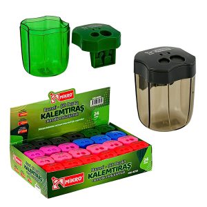 Mikro MK-4010 Hazneli Çift Bıçaklı Kalemtıraş