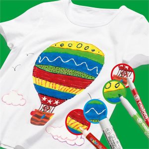 Carioca Kumaş Kalemi 10’lu Set – Yıkanabilir ve Kalıcı Renkler