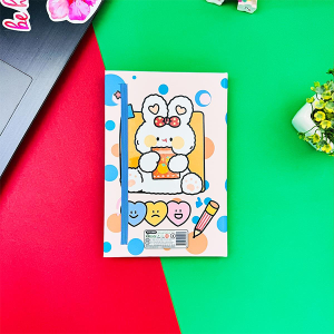 Pen Rabbit Tasarımlı Lastikli Defter - Çizgisiz, Sevimli Kapaklı
