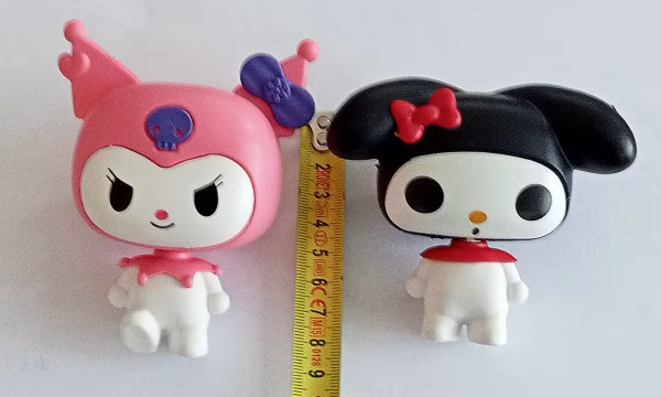 2'li Kuromi Figür Seti Oynar Başlı 10 cm Boyunda - Görsel 3