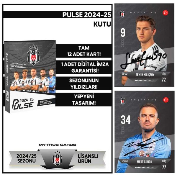Beşiktaş Pulse 2024-25 Lisanslı Kart Kutusu