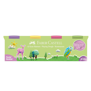 Faber-Castell Oyun Hamuru Pastel Renkler 4 x 100g