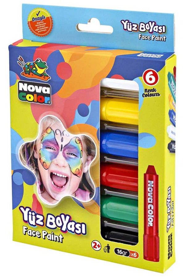 Nova Color Yüz Boyası 6'lı NC-212