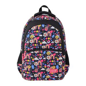 MUGGLE Smile Siyah Okul Çantası MU-9062