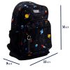 Muggle 4 Bölmeli Galaxy Siyah Okul Sırt Çantası (MU-0402) - Görsel 2