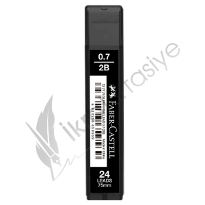 Faber-Castell SUPER FINE T.BLACK MIN 0.7 2B 75MM Kalem Ucu