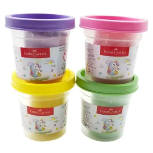 Faber-Castell Unicorn 3D Kalıp Oyun Hamuru Seti – 4x56 gr