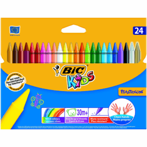 BIC Silinebilir Pastel Boya 24 Renk - Canlı ve Pratik Boyama Seti