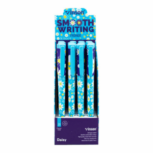 VİNSON Tükenmez Kalem Papatya Siyah Renk Ofis Okul Kalemi 1 ADET