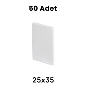 Toptan Tuval 50'li Set – 25x35 cm Fırınlanmış Ahşap Şaseli