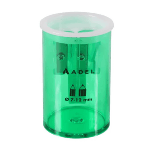 Adel Kalemtraş 619 – Çift Hazneli, Renkli Kapaklı, Ø7-12 mm