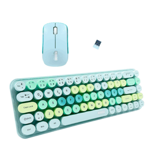 Muggle Mu-1763Y Yeşil Kablosuz Klavye Mouse Set