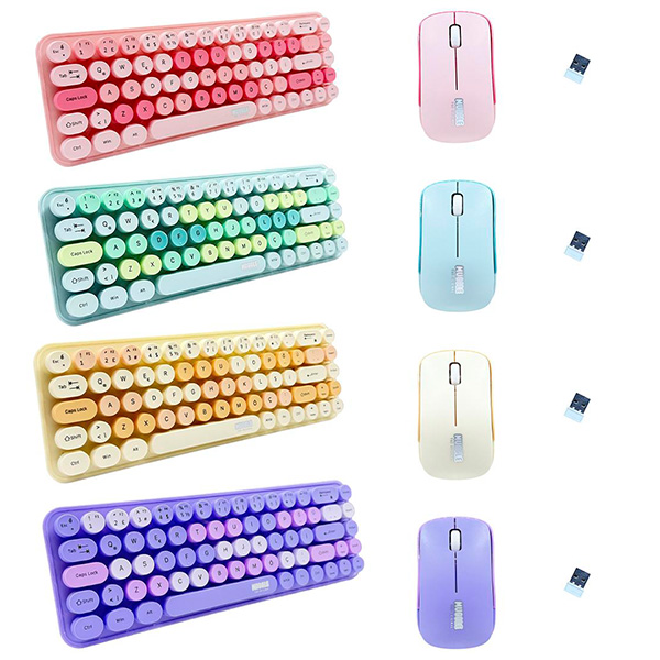 Muggle Mu-1763Y Yeşil Kablosuz Klavye Mouse Set Muggle Mu-1763Y Yeşil Kablosuz Klavye Mouse Set - Görsel 2