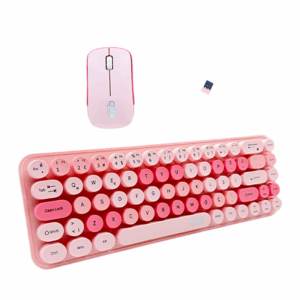 Muggle Mu-1763P Pembe Kablosuz Klavye Mouse Set