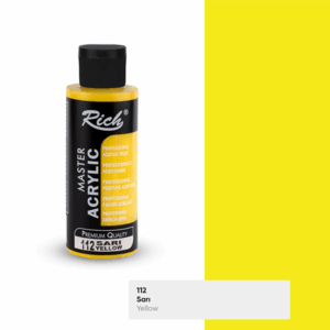 RICH MASTER Akrilik Boya 120cc Sarı - Canlı Renk, Kolay Kullanım