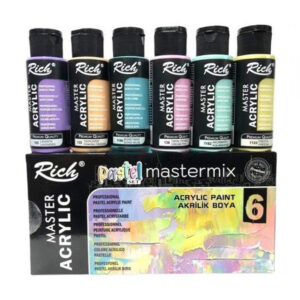 RİCH Mastermix Akrilik Boya 60cc 6'lı Set Pastel Renkler