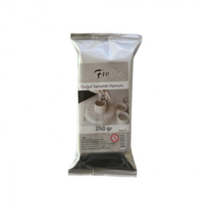 FİO Doğal Seramik Hamuru 250 gr BEYAZ - Doğal ve Kolay Şekillenen Kil