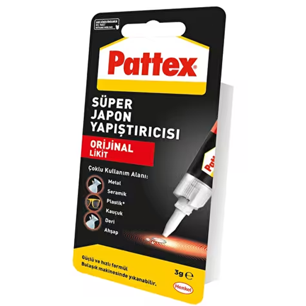 Pattex Japon Yapıştırıcı Süper Likit 3 gr Pattex Japon Yapıştırıcı Süper Likit 3 gr - Görsel 2