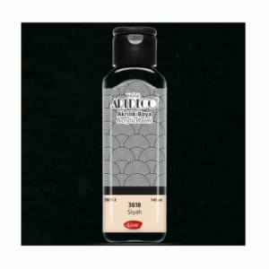 ARTDECO Akrilik Boya Siyah 140ml 3618 - Kaliteli Siyah Akrilik Boya