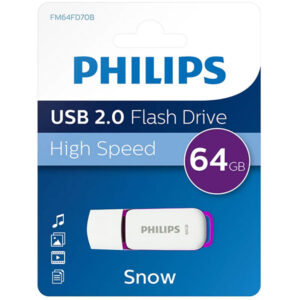 Philips 64GB USB Bellek 2.0 Snow Edition – Flash Bellek Yüksek Hızlı